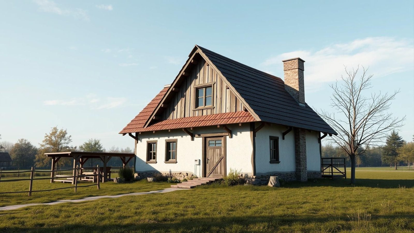 CASA RÚSTICA EM BĚLEČKO REVERENCIA A TRADIÇÃO